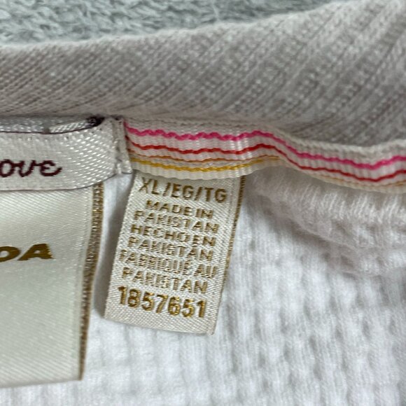 Scotch & Soda White Textured Crew Neck T-Shirt XL Cotton Modern Fit a0512 - Picture 3 of 9